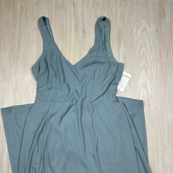 NWT Show Me Your Mumu x BHLDN Sage Green Jenn Maxi Bridesmaid Elegant Dress XL - Picture 2 of 12